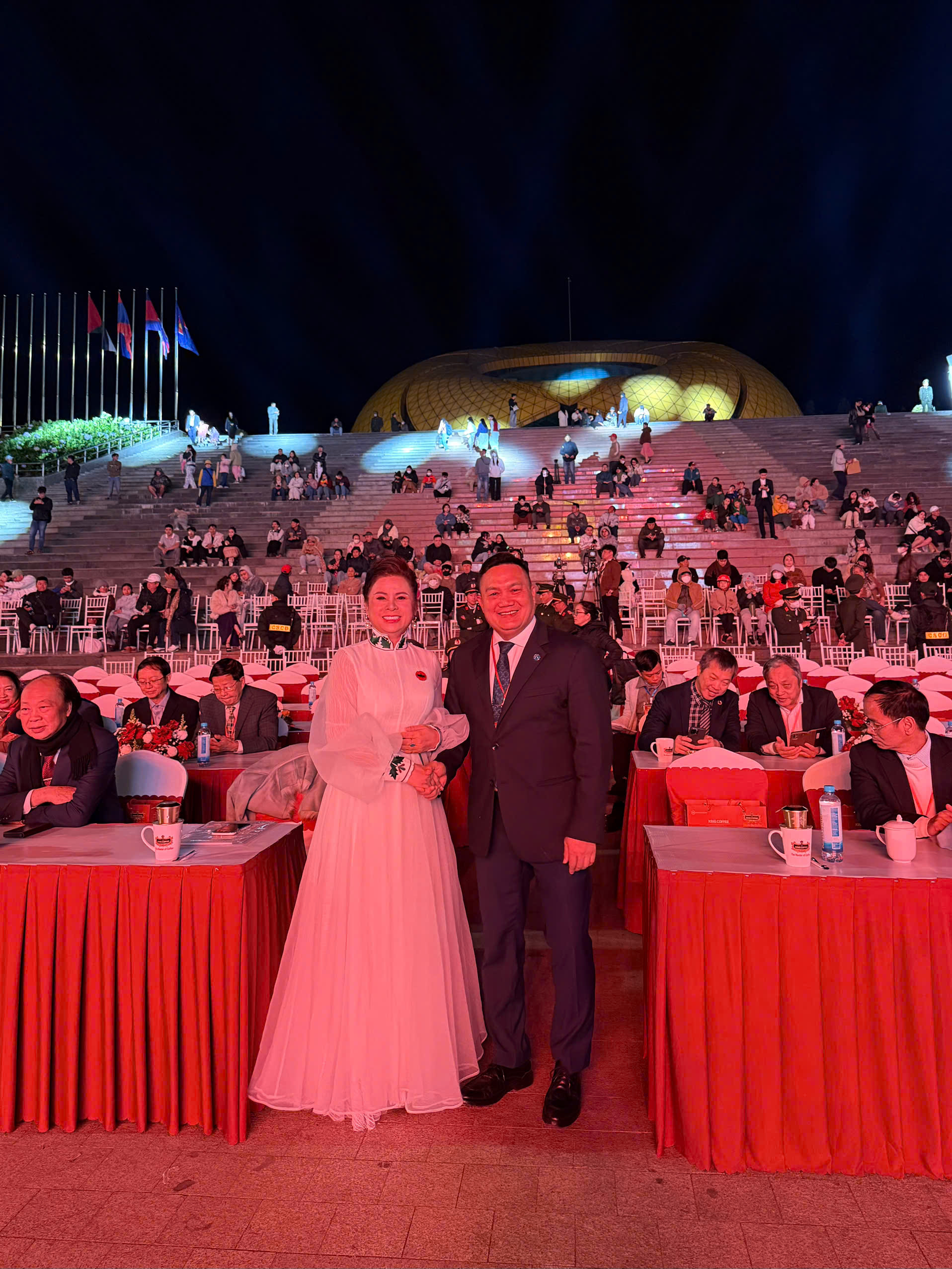 Anh Lê Quang Trung, Chị Lê Hoàng Diệp Thảo, Phó Chủ tịch DAA Việt Nam tham dự Lễ hội Di sản Cà phê toàn cầu 2025