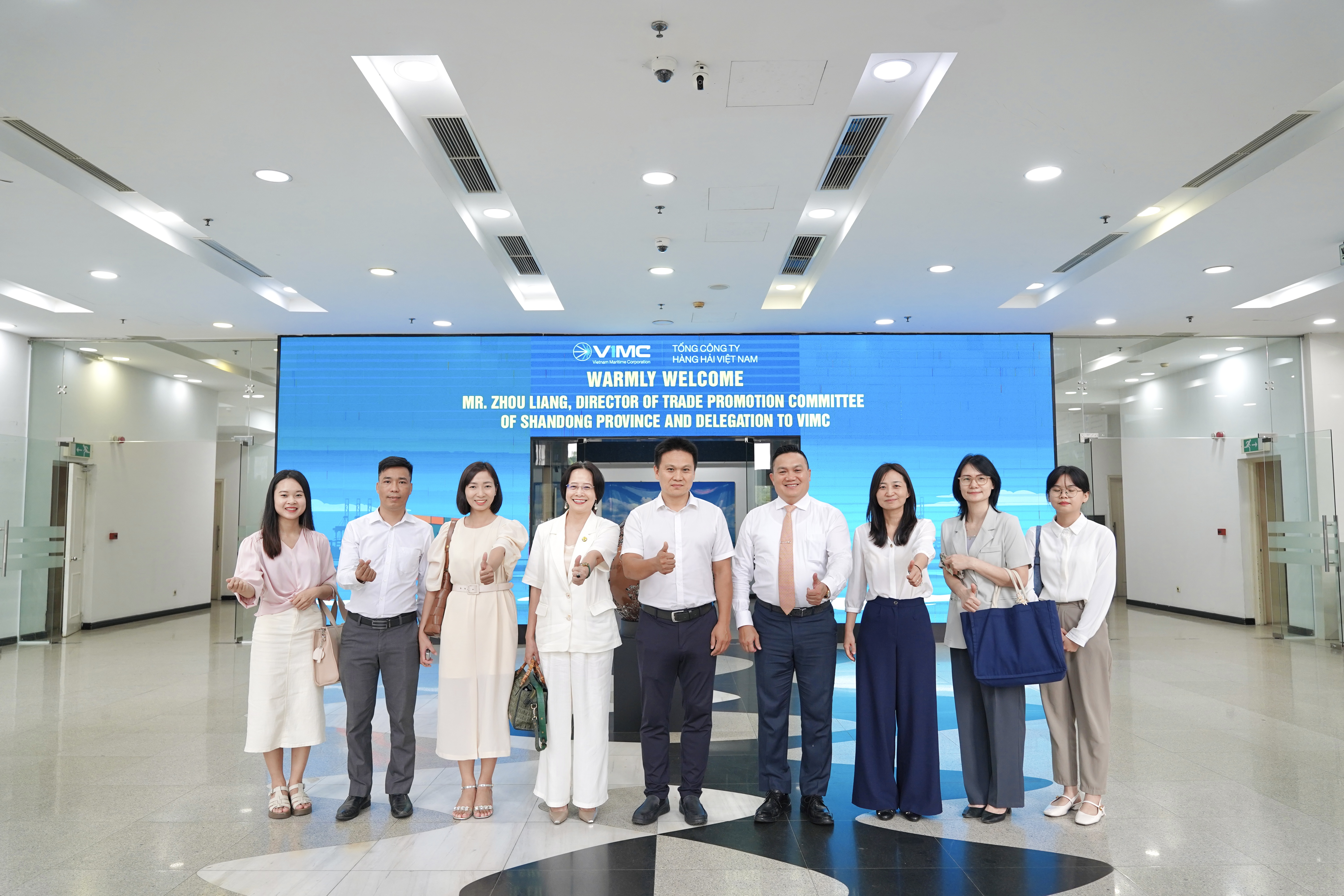 DAA Việt Nam, VIMC tiếp đón và làm việc với Đoàn Ủy ban xúc tiến thương mại Sơn Đông, Trung Quốc