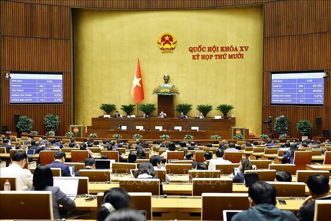 Thông qua các luật trong lĩnh vực tài chính, nông nghiệp và môi trường